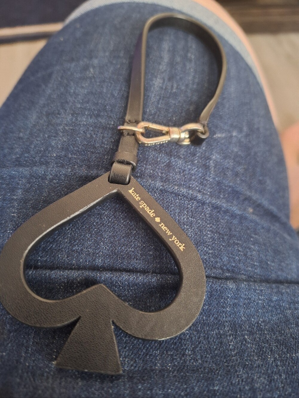 kate spade new york Black Spade Keychain Charm